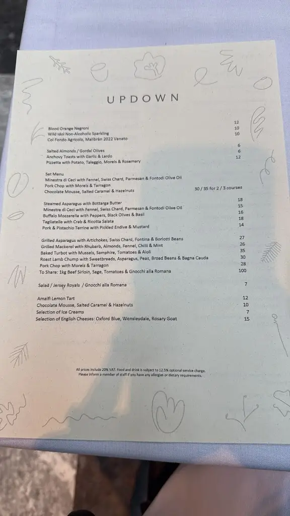 Menu_Updown | Hotel & Restaurant_Eastry_image_3