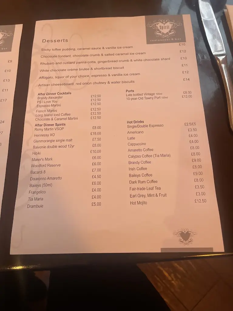 Menu_Spirit Restaurant & Lounge_Eattington_image_2