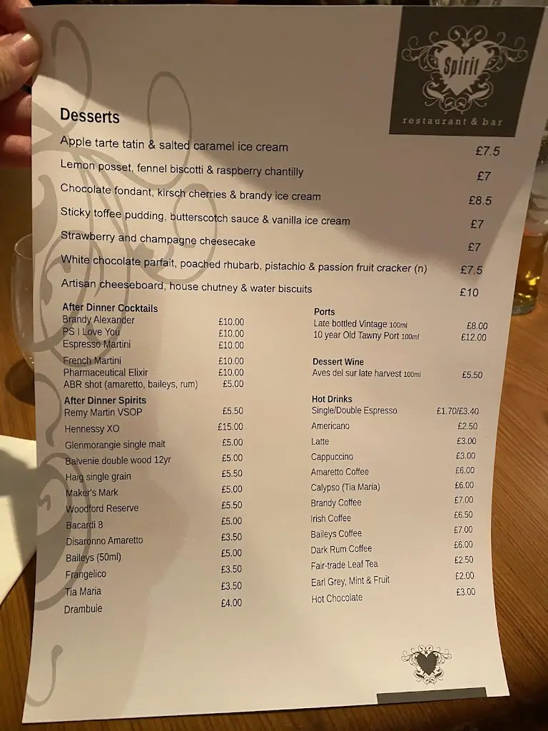 Menu_Spirit Restaurant & Lounge_Eattington_image_3