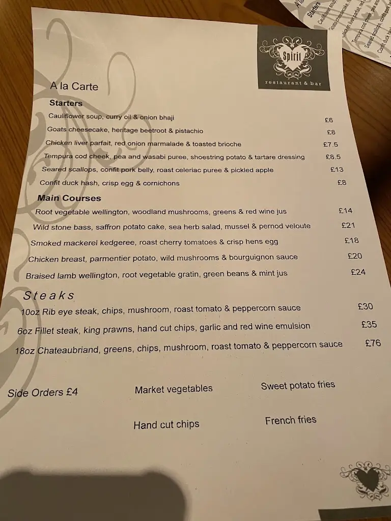 Menu_Spirit Restaurant & Lounge_Eattington_image_4