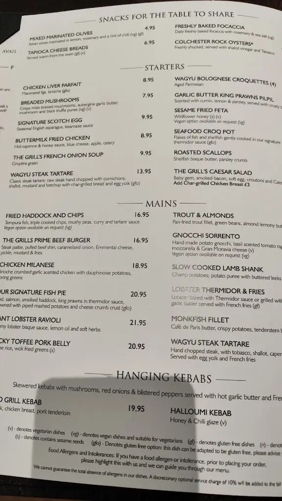 The Grill on the Square restaurant in Eattington