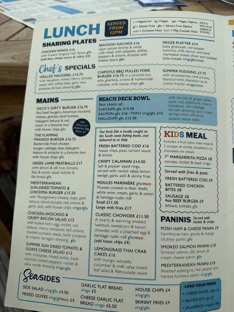 Menu_The Beach Deck_Eastbourne_image_3