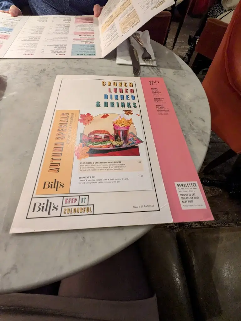 Menu_Bill's Eastbourne Restaurant_Eastbourne_image_3