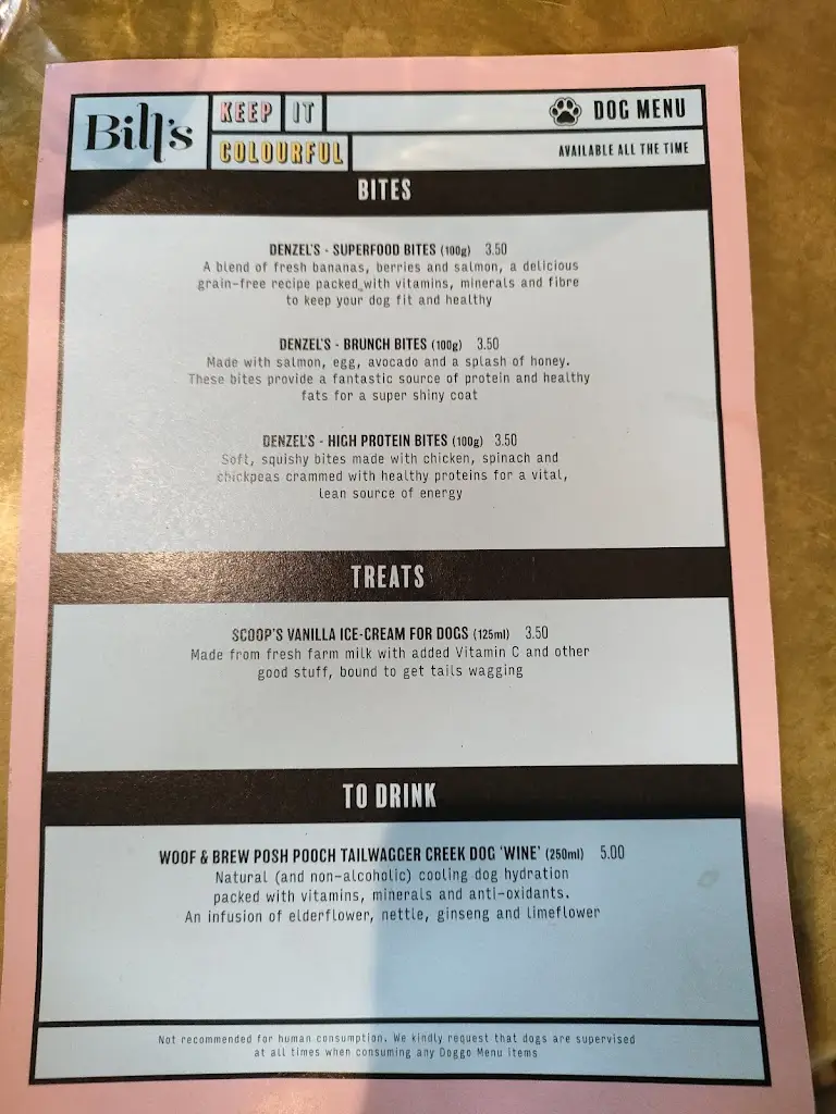 Menu_Bill's Eastbourne Restaurant_Eastbourne_image_4