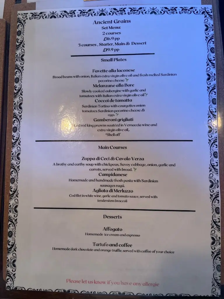 Menu_Ancient Grains Eastbourne_Eastbourne_immagine_2