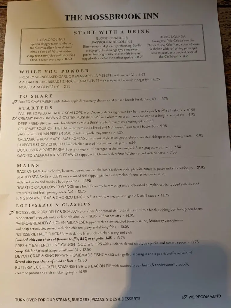 Menu_Mossbrook Sheffield_Eckington_image_2