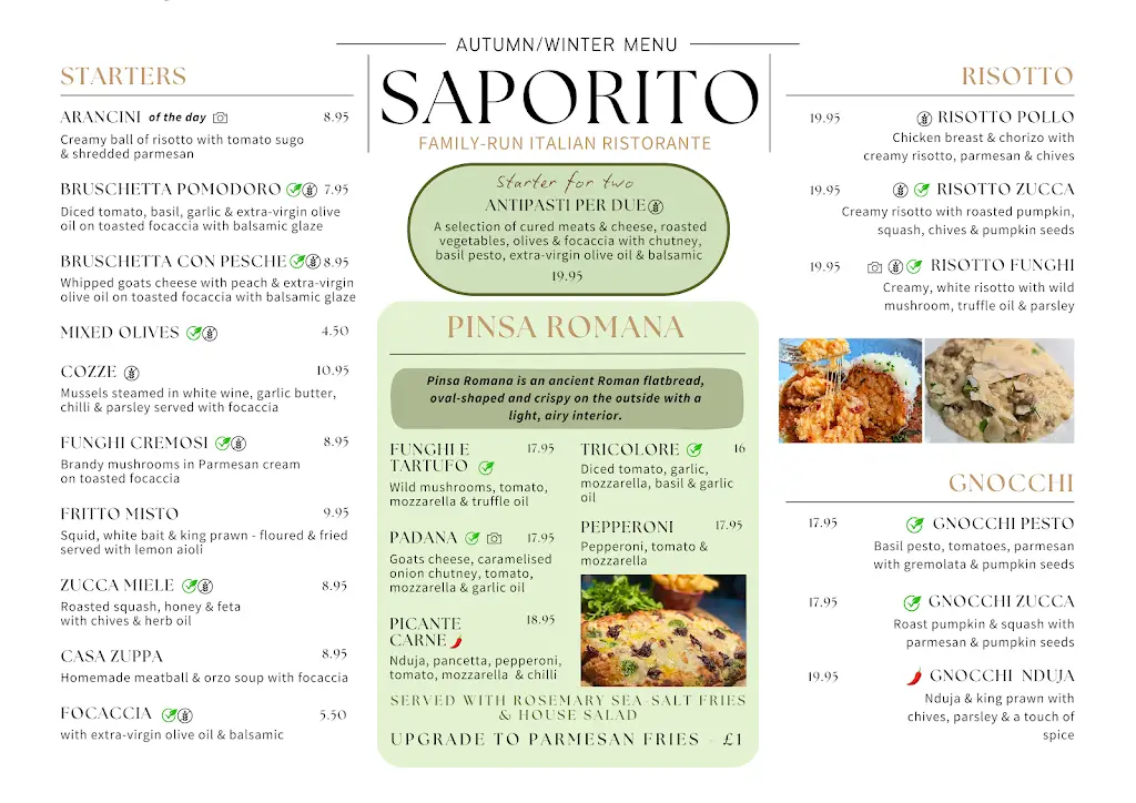 Menu_Saporito Italian Ristorante_Eckington_immagine_2