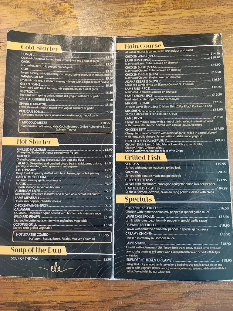 Menu_The Hayfield Bar & Grill_Auckley_image_1