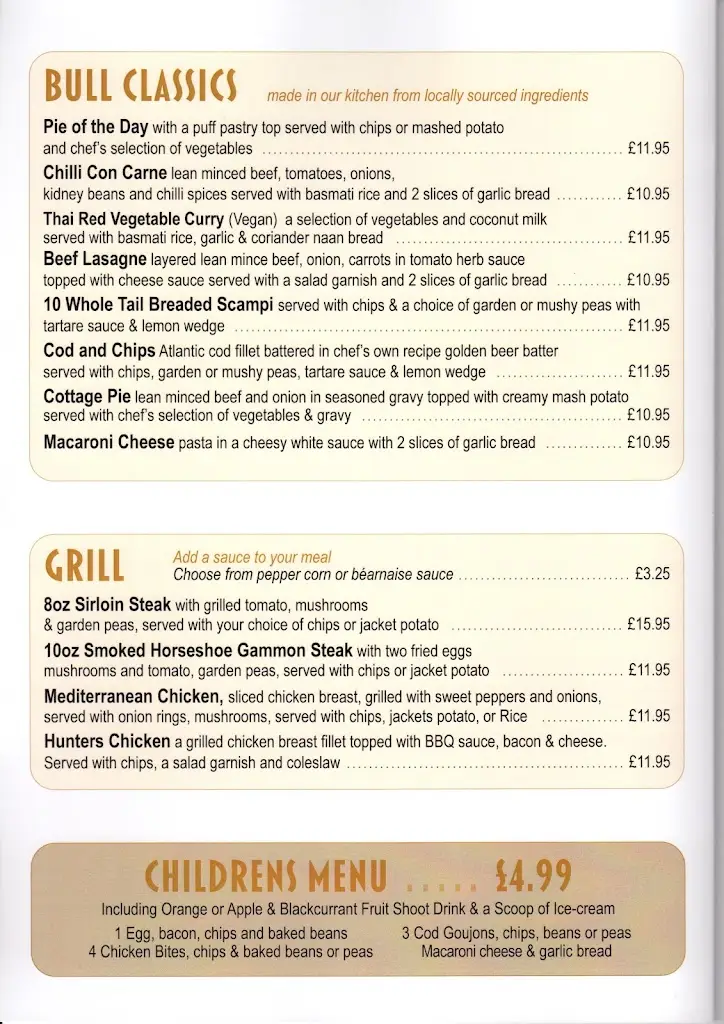 Menu_The Bull Dereham_East Dereham_image_1