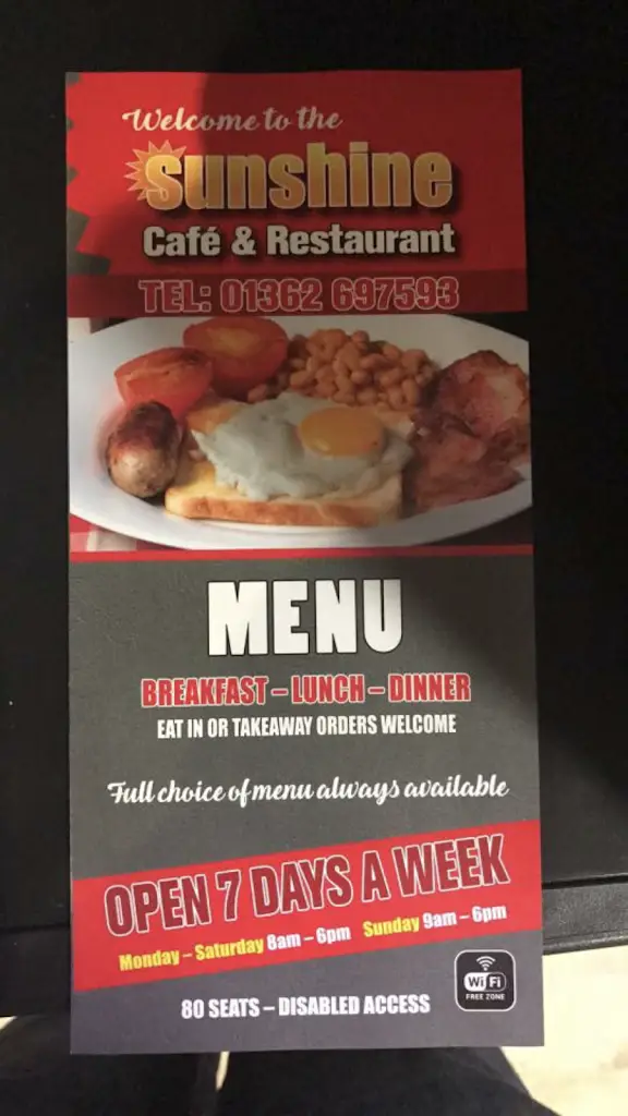 Menu_Silver Plate Cafe_East Dereham_image_1