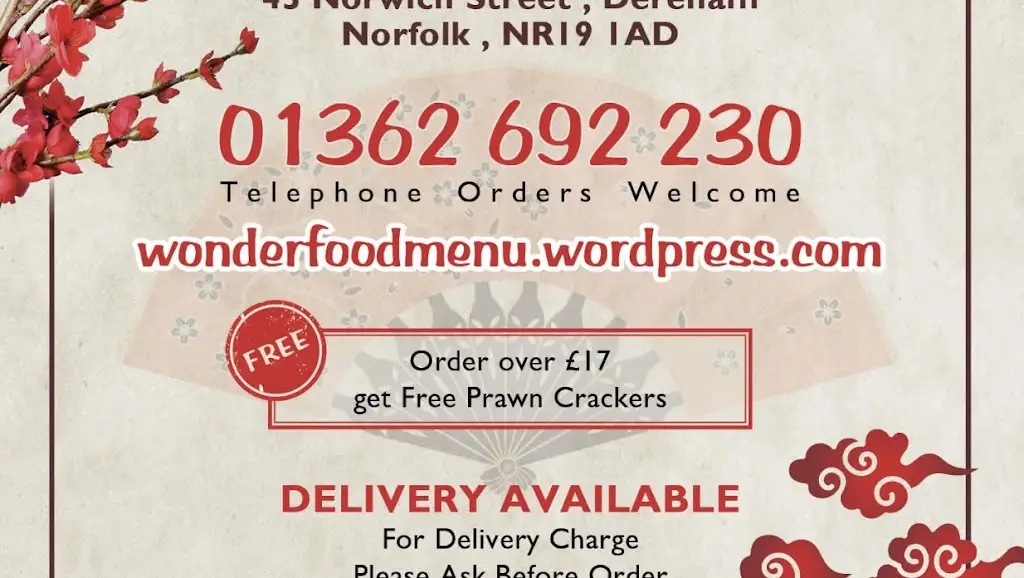 Wonder Food Restaurant in East Dereham