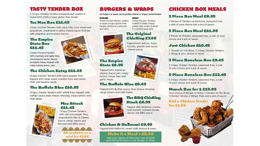 Menu_The ChicKing House_East Dereham_image_1