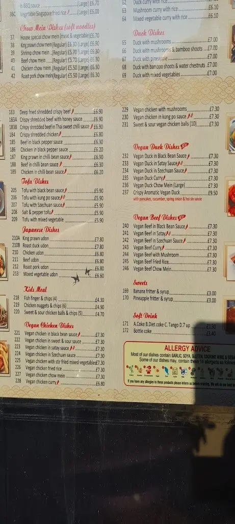Menu_Mr Tang_East Dereham_image_1