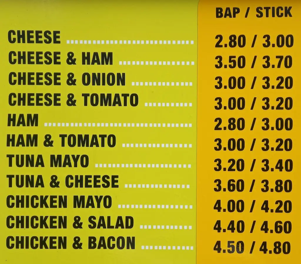 Menu_Rashers Snack Bar_East Dereham_image_1