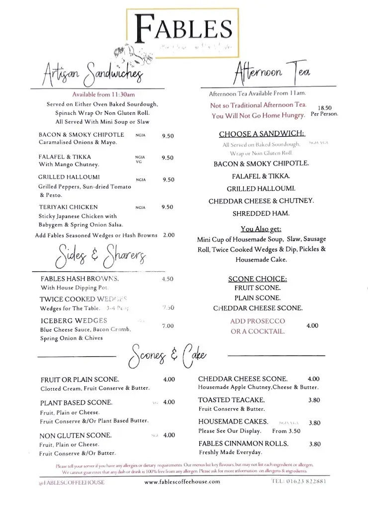 Menu_Fables Coffee House_Edwinstowe_image_3