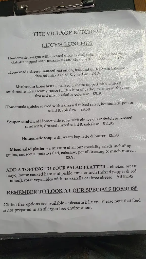 Menu_The Village Kitchen_Edwinstowe_image_3