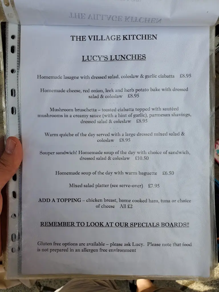 Menu_The Village Kitchen_Edwinstowe_image_4