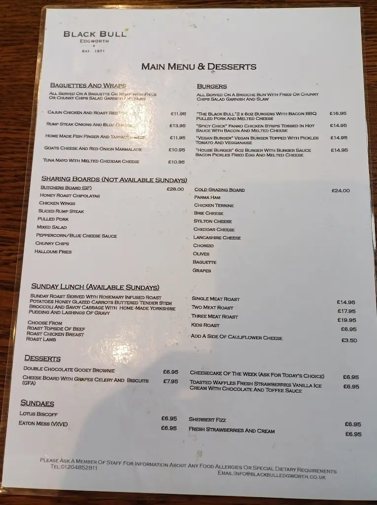 Menu_Black Bull Inn_Edgworth_image_2