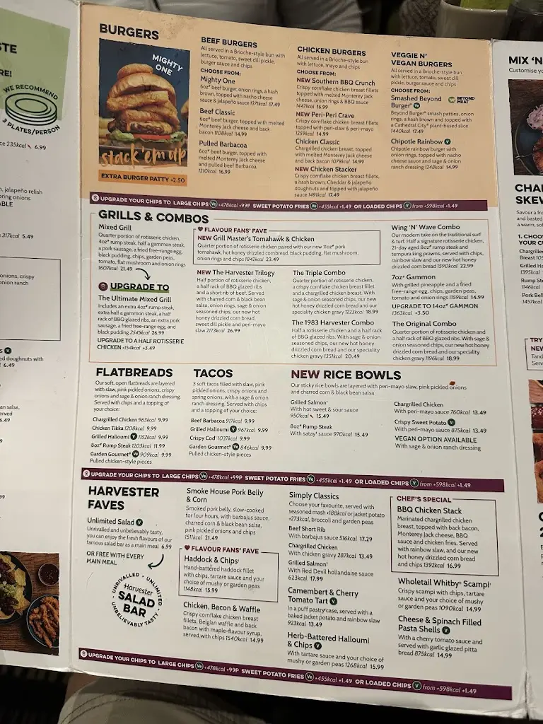 Menu_Harvester Stanway Colchester_Eight Ash Green_image_1