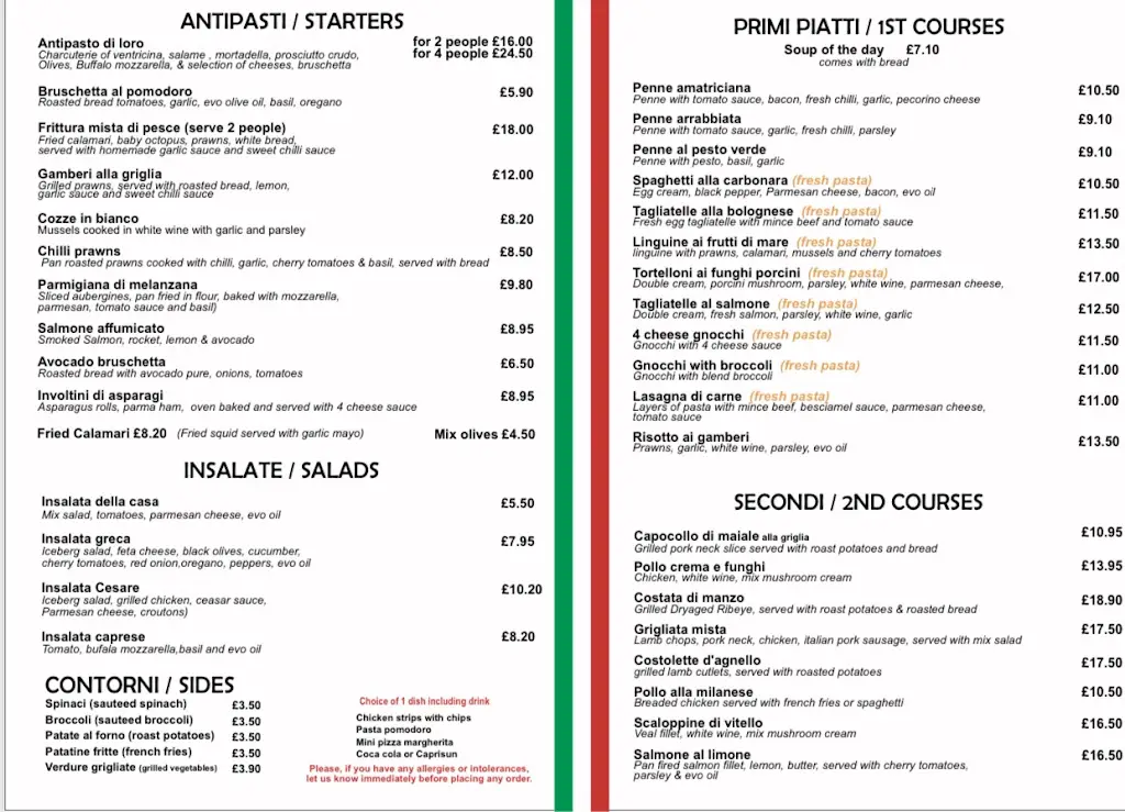 Menu_DI LORO Edgware_Edgware_immagine_3