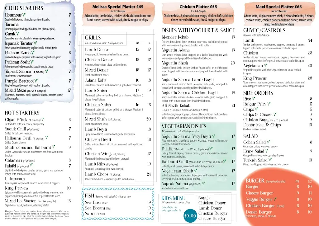Menu_Melissa Restaurant _Edgware_image_2