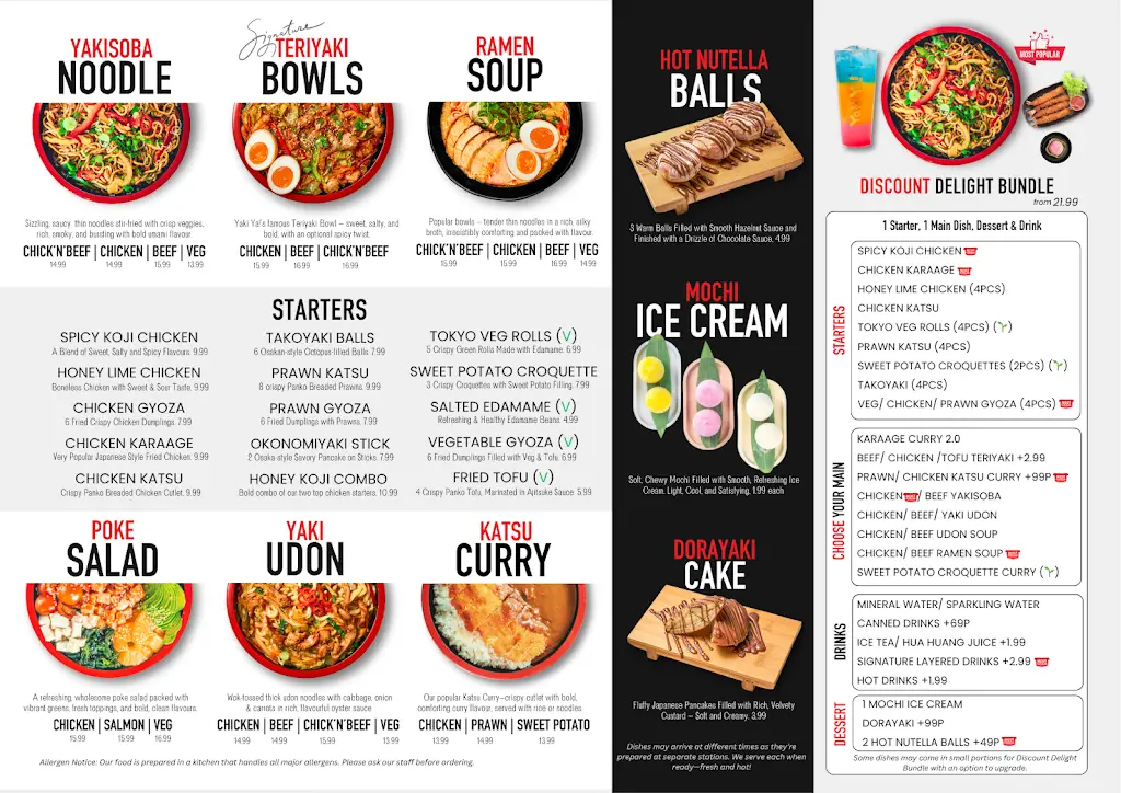 Menu_Yaki Ya! Edgware Station_Edgware_image_1