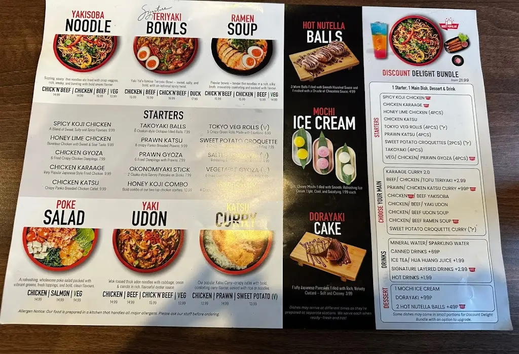 Menu_Yaki Ya! Edgware Station_Edgware_image_4
