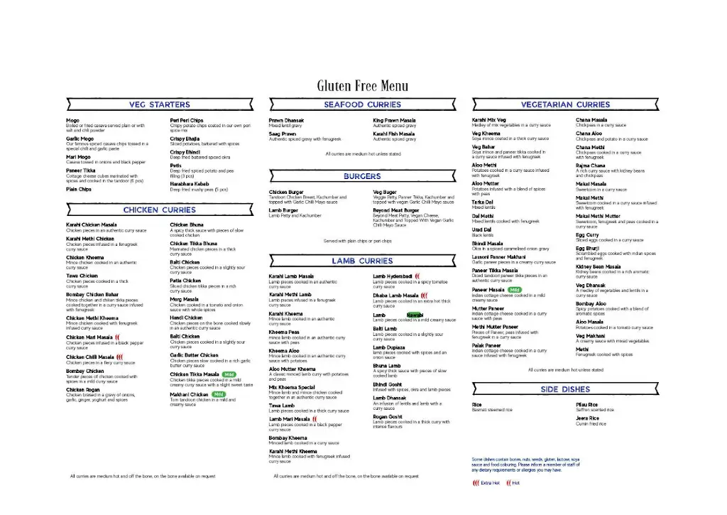 Menu_The Regency Club_Edgware_image_4