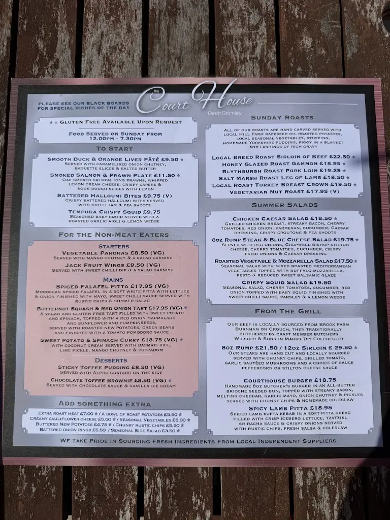 Menu_The Court House_Elmstead Market_image_1