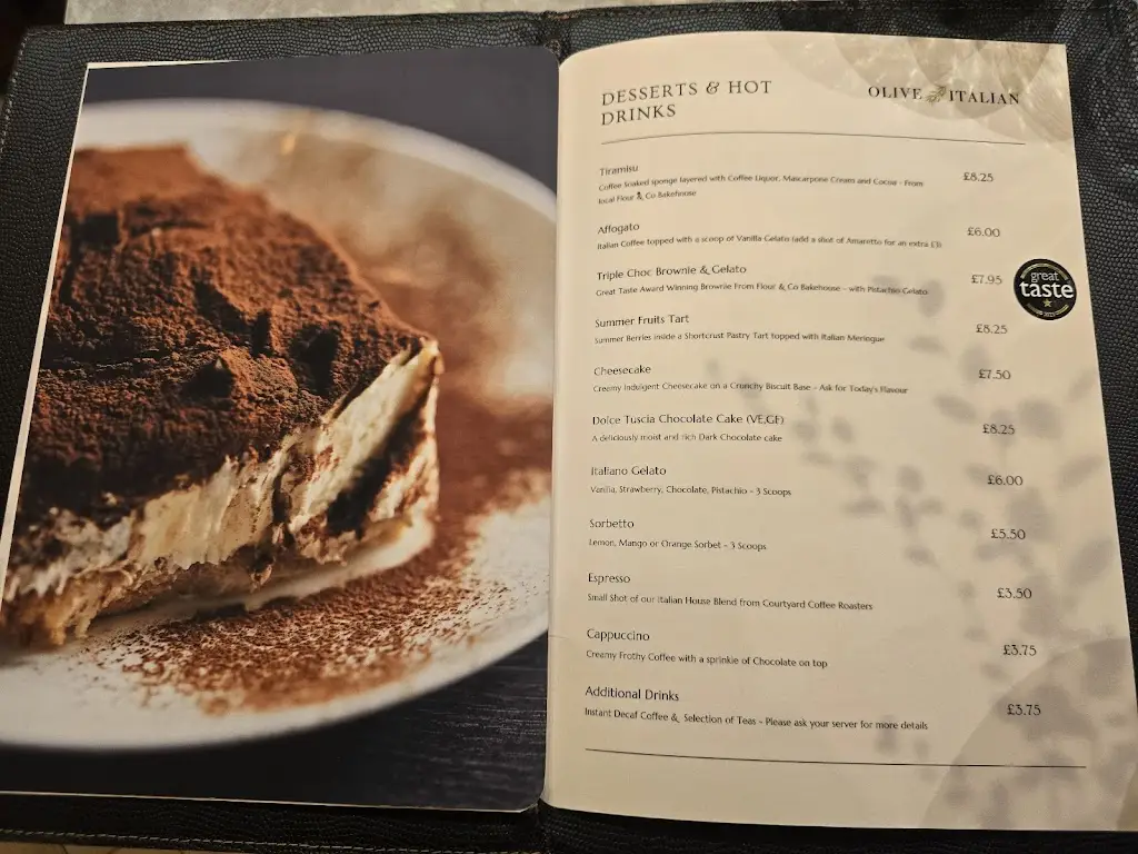 Menu_Olive Italian_Eccleshall_immagine_2