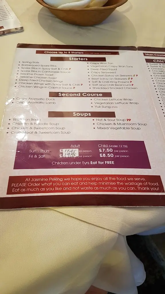 Menu_Jasmine Peking_Eccleshall_image_4