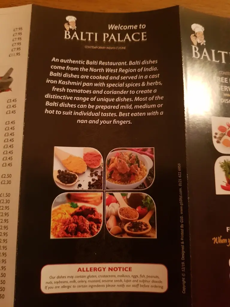 Menu_Balti Palace_Eccleshall_image_2