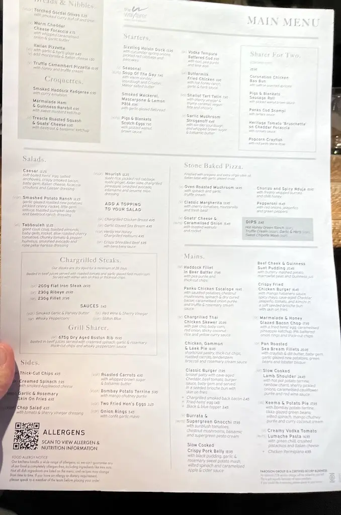 Menu_The Wayfarer_Eccleshall_image_1