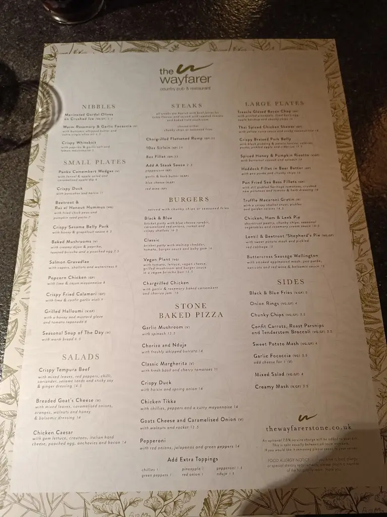 Menu_The Wayfarer_Eccleshall_image_4