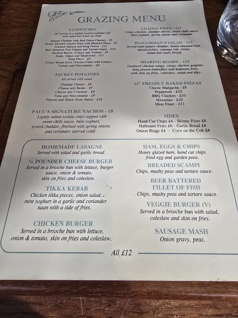 Menu_The Cock Inn_Eccleshall_imagen_1