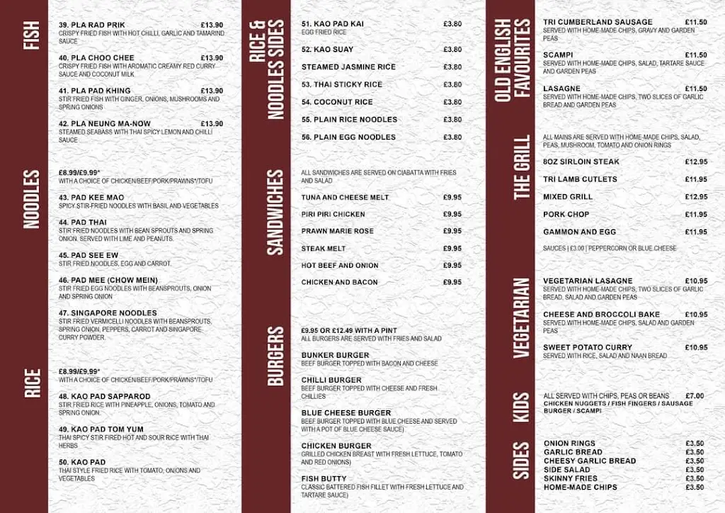 Menu_The Caddyshack_Elland_immagine_1