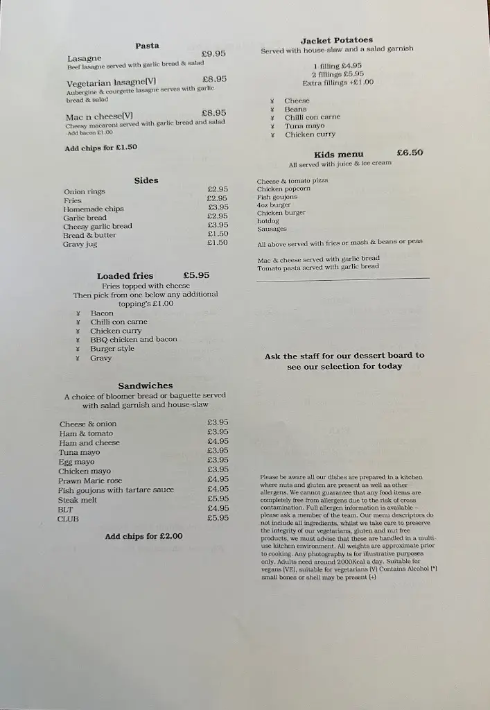 Menu_The new fleece inn_Elland_image_1