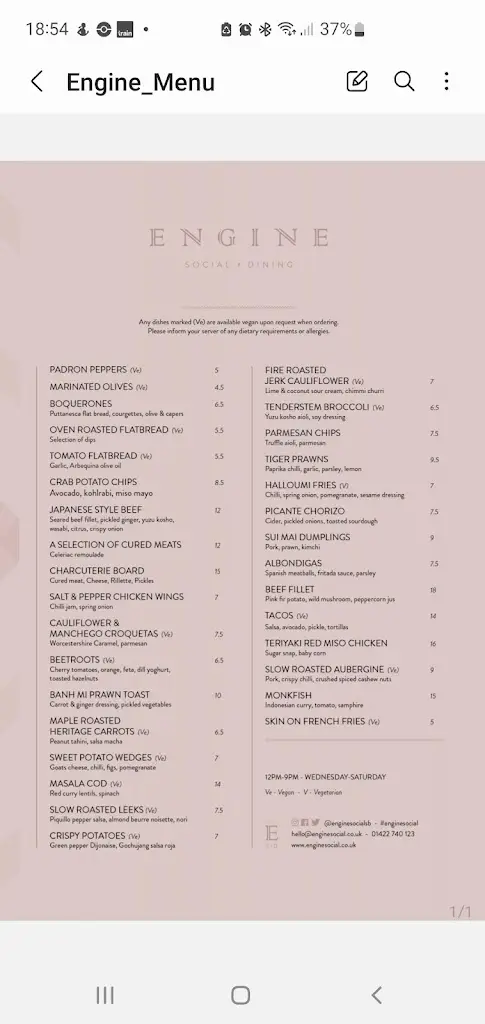 Menu_E N G I N E • SOCIAL • DINING_Elland_image_1