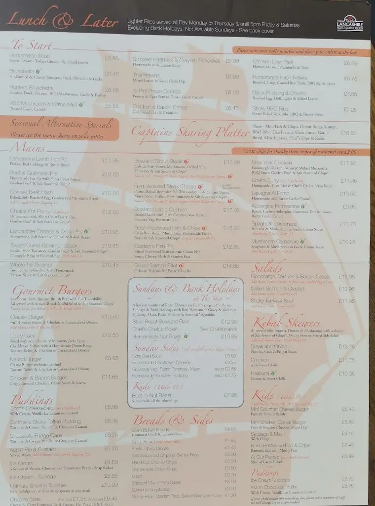 Menu_The Ship_Elswick_image_3