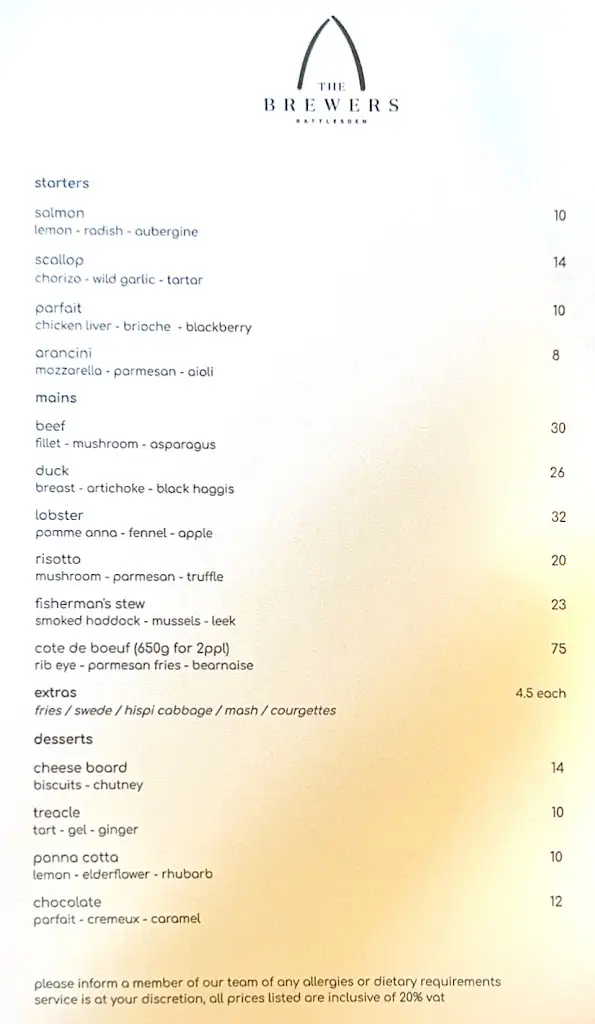 Menu_The Brewers_Elmswell_image_1