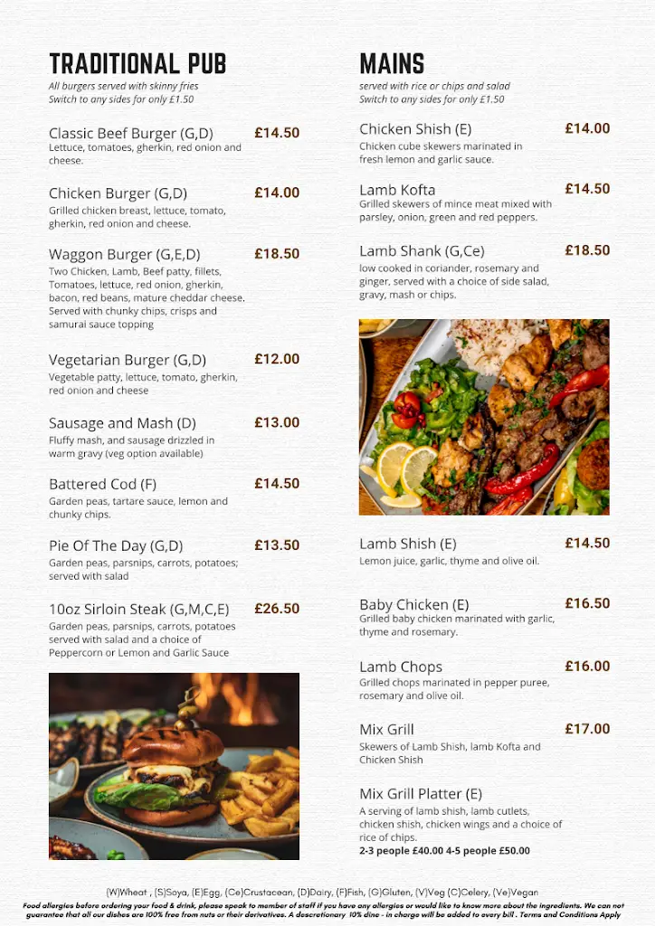 Menu_Waggon & Horses | Radlett, Borehamwood_Elstree_image_1