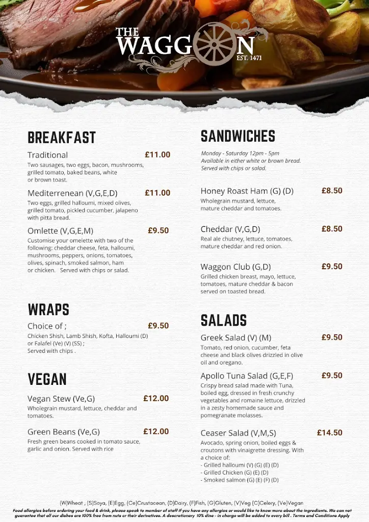 Menu_Waggon & Horses | Radlett, Borehamwood_Elstree_image_4