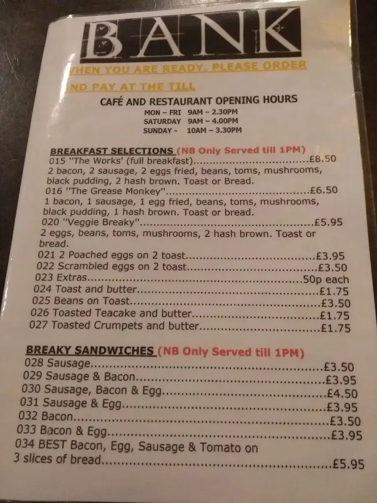 Menu_Bank Cafe & Bar_Astwood Bank_image_1