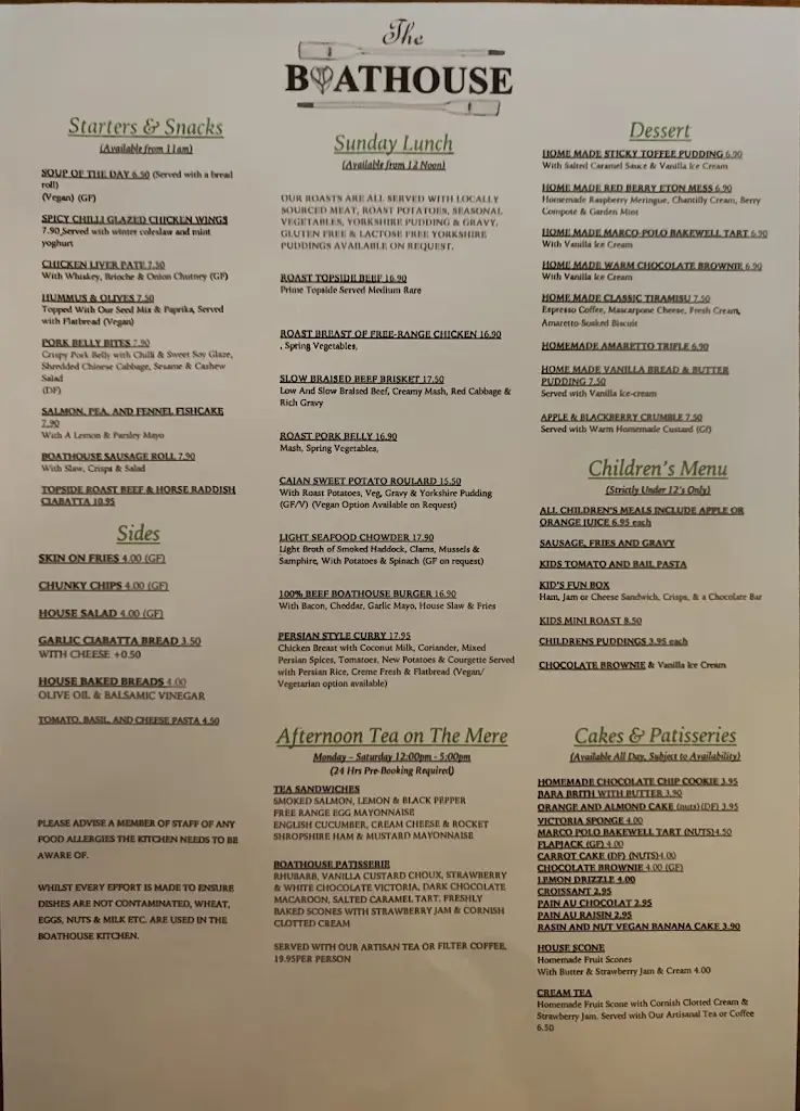 Menu_The Boat House_Ellesmere_image_2