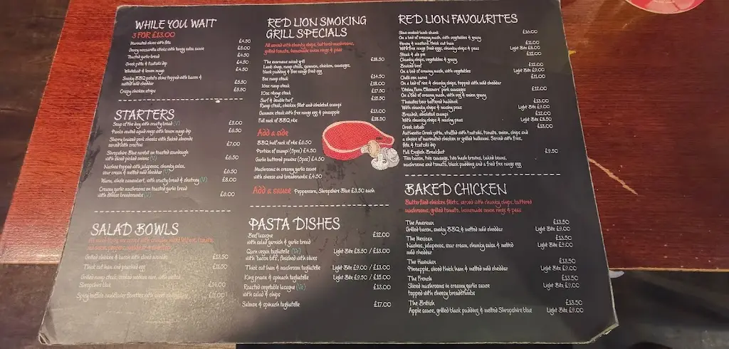 Menu_The Red Lion Ellesmere_Ellesmere_image_4