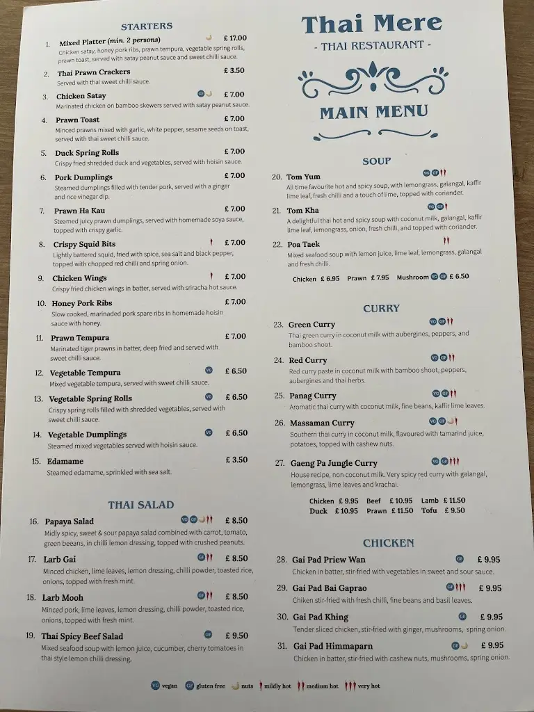 Menu_Thai Mere Restaurant_Ellesmere_image_1