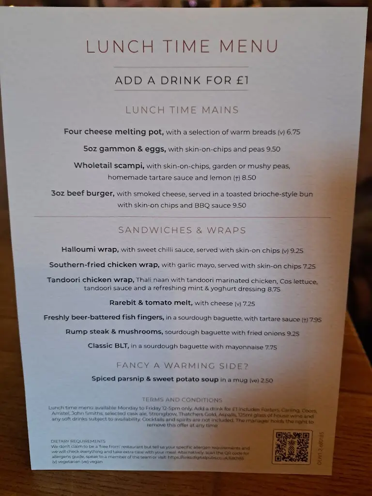 Menu_The Grey Horse_Elvington_image_4