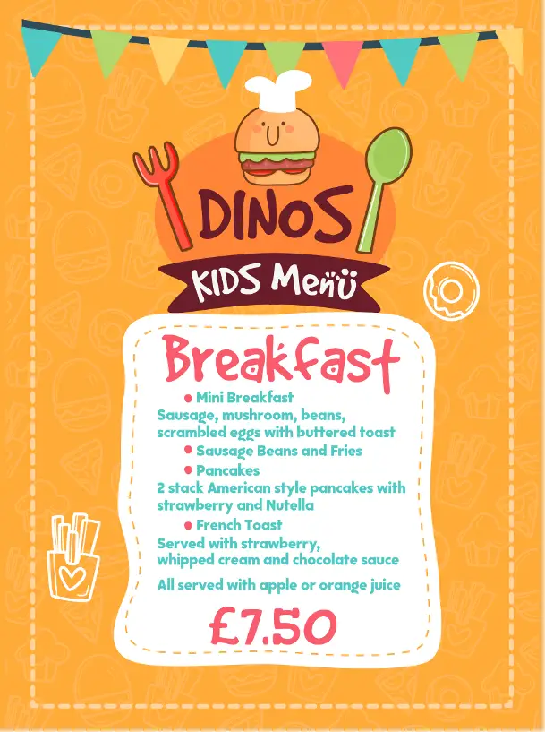 Menu_Dino's Bar & Kitchen, Monton_Eccles_image_4