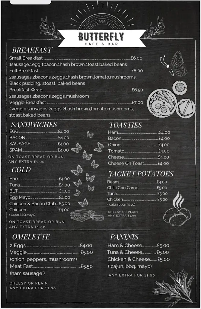 Menu_Butterfly Cafe and Bar_Eccles_image_1