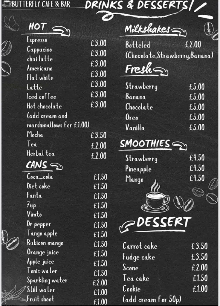 Menu_Butterfly Cafe and Bar_Eccles_image_3